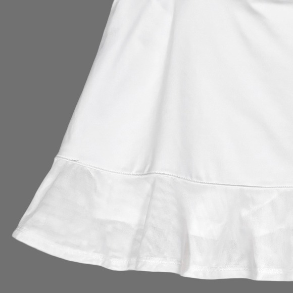 Tommy Bahama Active Womens L White Stretchy Comfort Ruffle Athletic Skort - Picture 4 of 7